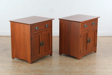 Load image into Gallery viewer, Pair of Canal Dover Hill House Amish Cherry Nightstands
