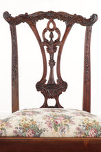 Load image into Gallery viewer, Pair of Acanthus Carved Chippendale Dining Chairs
