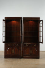 Load image into Gallery viewer, Pair of Cherry Library / Display Cabinets - Hooker Furniture
