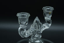 Load image into Gallery viewer, Pair of New Martinsville Double Light Candlesticks Holders
