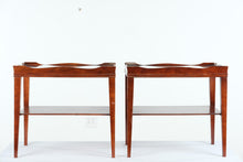 Load image into Gallery viewer, Pair of Tray Top Mahogany Side Tables

