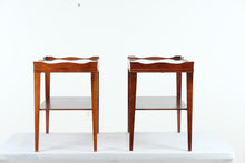 Load image into Gallery viewer, Pair of Tray Top Mahogany Side Tables
