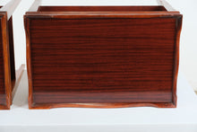 Load image into Gallery viewer, Pair of Tray Top Mahogany Side Tables
