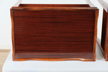 Load image into Gallery viewer, Pair of Tray Top Mahogany Side Tables
