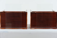 Load image into Gallery viewer, Pair of Tray Top Mahogany Side Tables
