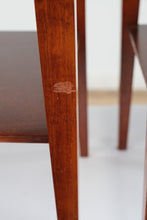 Load image into Gallery viewer, Pair of Tray Top Mahogany Side Tables
