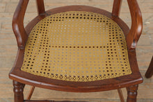 Load image into Gallery viewer, Pair of Eastlake Style Walnut Hand Caned Armchairs
