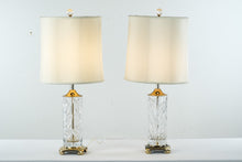 Load image into Gallery viewer, Pair of Crystal Lamps - German - Signed
