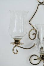 Load image into Gallery viewer, Pair of Gold 3-Tiered Wall Sconces
