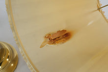 Load image into Gallery viewer, Pair of Polished Brass Table Lamps with Pleated Ivory Shades – 23.5&quot; Tall
