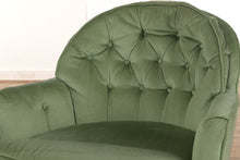 Load image into Gallery viewer, Pair of Green Velvet Club Chairs - Woodmark
