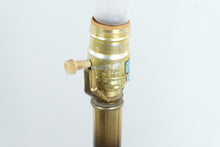 Load image into Gallery viewer, Pair Oversized Brass Table Lamps Hollywood Regency Traditional Statement Decor
