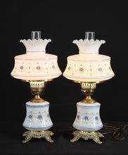Load image into Gallery viewer, Pair of Quoizel Abigail Adams Hurricane Lamps
