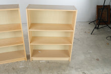 Load image into Gallery viewer, IKEA BILLY Birch Effect Bookcases Pair 31 Inch Adjustable Shelves
