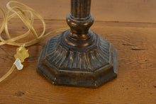 Load image into Gallery viewer, Pair Traditional Bronze Finish Table Lamps 26 Inch Fluted Column Lamps
