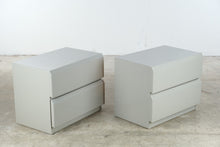 Load image into Gallery viewer, Pair of Lane Mid-Century Modern Gray Lacquered Nightstands
