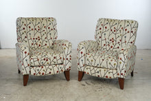 Load image into Gallery viewer, Lane Furniture Pair of Upholstered Recliner Chairs with Botanical Pattern
