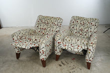 Load image into Gallery viewer, Lane Furniture Pair of Upholstered Recliner Chairs with Botanical Pattern
