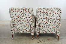 Load image into Gallery viewer, Lane Furniture Pair of Upholstered Recliner Chairs with Botanical Pattern
