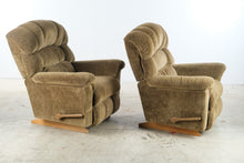 Load image into Gallery viewer, La-Z-Boy Matching Pair of Upholstered Rocker Recliners
