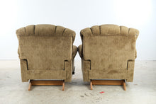 Load image into Gallery viewer, La-Z-Boy Matching Pair of Upholstered Rocker Recliners
