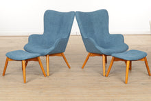 Load image into Gallery viewer, Pair of MCM Acantha Lounge Chairs and Ottomans

