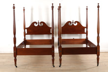 Load image into Gallery viewer, Pair of Mahogany Twin Size Beds - Biggs
