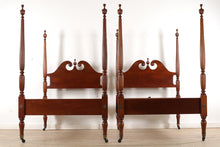 Load image into Gallery viewer, Pair of Mahogany Twin Size Beds - Biggs
