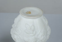 Load image into Gallery viewer, Vintage Imperial Loganberry White Satin Milk Glass Vases Pair 10 Inch
