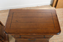 Load image into Gallery viewer, Traditional Wood Nightstands Set of 2 Three Drawer Bedside Tables 32 Inch

