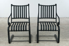 Load image into Gallery viewer, Pair of Summer Classics Black Iron Cantilever Armchairs
