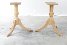 Load image into Gallery viewer, Pair of Unfinished Duncan Phyfe Pedestal Table Bases
