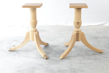 Load image into Gallery viewer, Pair of Unfinished Duncan Phyfe Pedestal Table Bases
