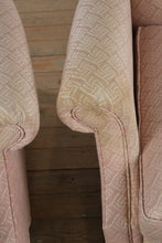 Load image into Gallery viewer, Pair of Pale Pink Reclining Wingback Chairs
