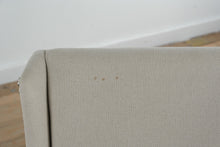 Load image into Gallery viewer, Pair of Safavieh Upholstered Dining Chairs with Nailhead Trim in Neutral Linen
