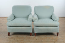 Load image into Gallery viewer, Pair of Alice Modern Upholstered Lounge Chairs with Wood Legs
