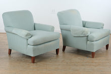 Load image into Gallery viewer, Pair of Alice Modern Upholstered Lounge Chairs with Wood Legs
