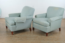 Load image into Gallery viewer, Pair of Alice Modern Upholstered Lounge Chairs with Wood Legs
