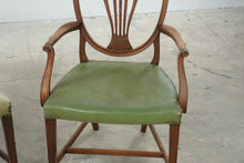 Load image into Gallery viewer, Pair of Hepplewhite Style Mahogany Dining Chairs with Shield Backs
