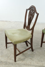 Load image into Gallery viewer, Pair of Hepplewhite Style Mahogany Dining Chairs with Shield Backs
