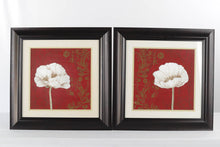 Load image into Gallery viewer, Pair of Silk Framed Flowers
