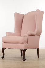 Load image into Gallery viewer, Pair of Soft Pink Wingback Chairs
