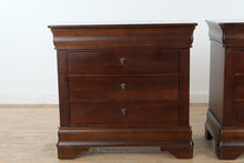 Load image into Gallery viewer, Pair of Sumter Furniture Dark Cherry Nightstands with Felt Lined Drawers
