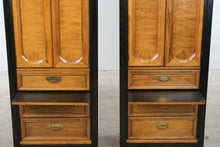 Load image into Gallery viewer, Pair of Thomasville Embassy Pier Cabinets with Pull-Out Writing Surfaces
