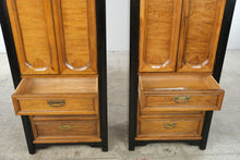 Load image into Gallery viewer, Pair of Thomasville Embassy Pier Cabinets with Pull-Out Writing Surfaces
