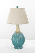 Load image into Gallery viewer, Pair of Turquoise Table Lamps
