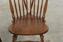 Load image into Gallery viewer, Pair of Vintage Moosehead Solid Wood Windsor Spindle Back Dining Chairs
