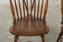 Load image into Gallery viewer, Pair of Vintage Moosehead Solid Wood Windsor Spindle Back Dining Chairs
