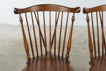 Load image into Gallery viewer, Pair of Vintage Moosehead Solid Wood Windsor Spindle Back Dining Chairs
