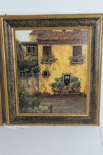 Load image into Gallery viewer, Montserrat Masdeu Summer Villa Golden Villa Framed Prints Set Mediterranean Wall Art 27x31
